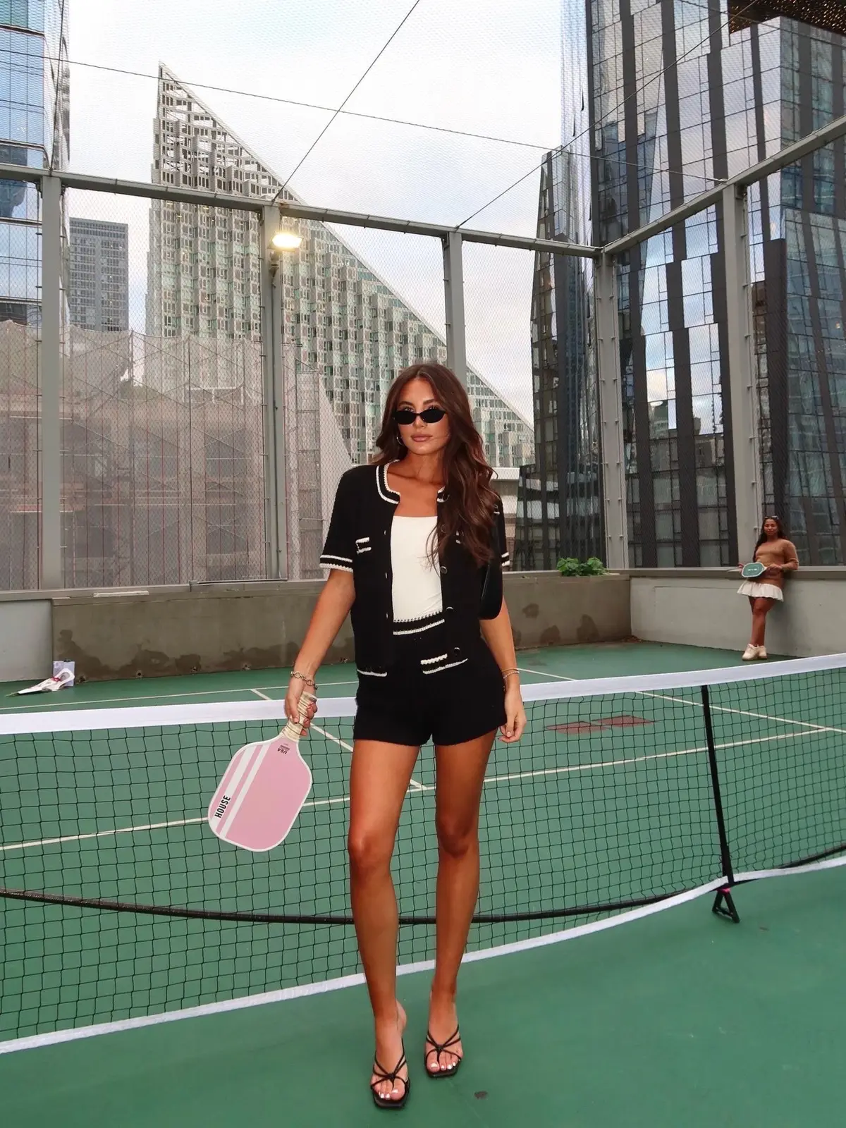 The only girls that would play pickleball in heels . . #pickleball 