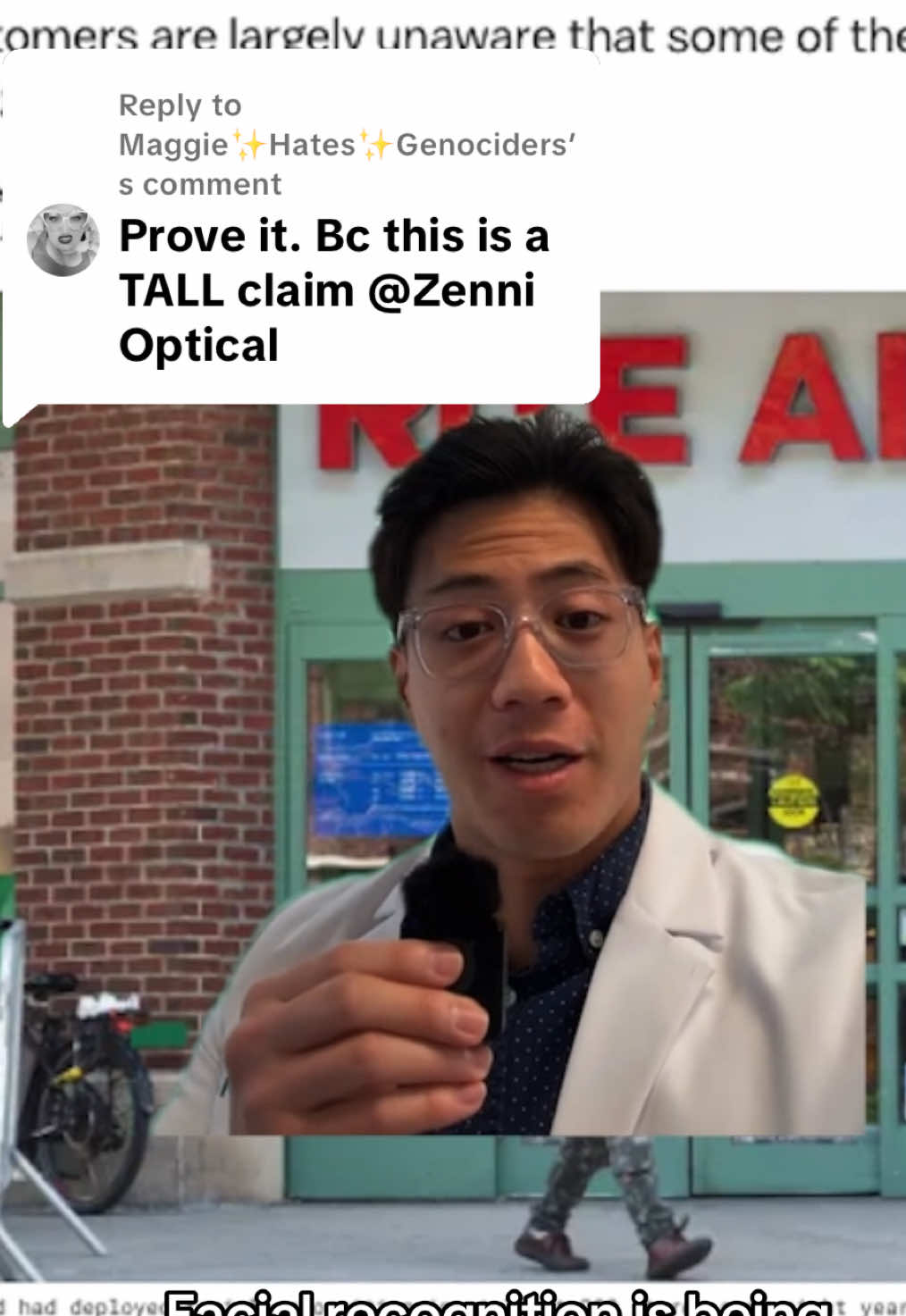 Replying to @Maggie✨Hates✨Genociders This lens handles more than meets the eye 👁️ #eyewear #newglasses #ZenniIDGuard #eyewearfashion #creatorsearchinsights