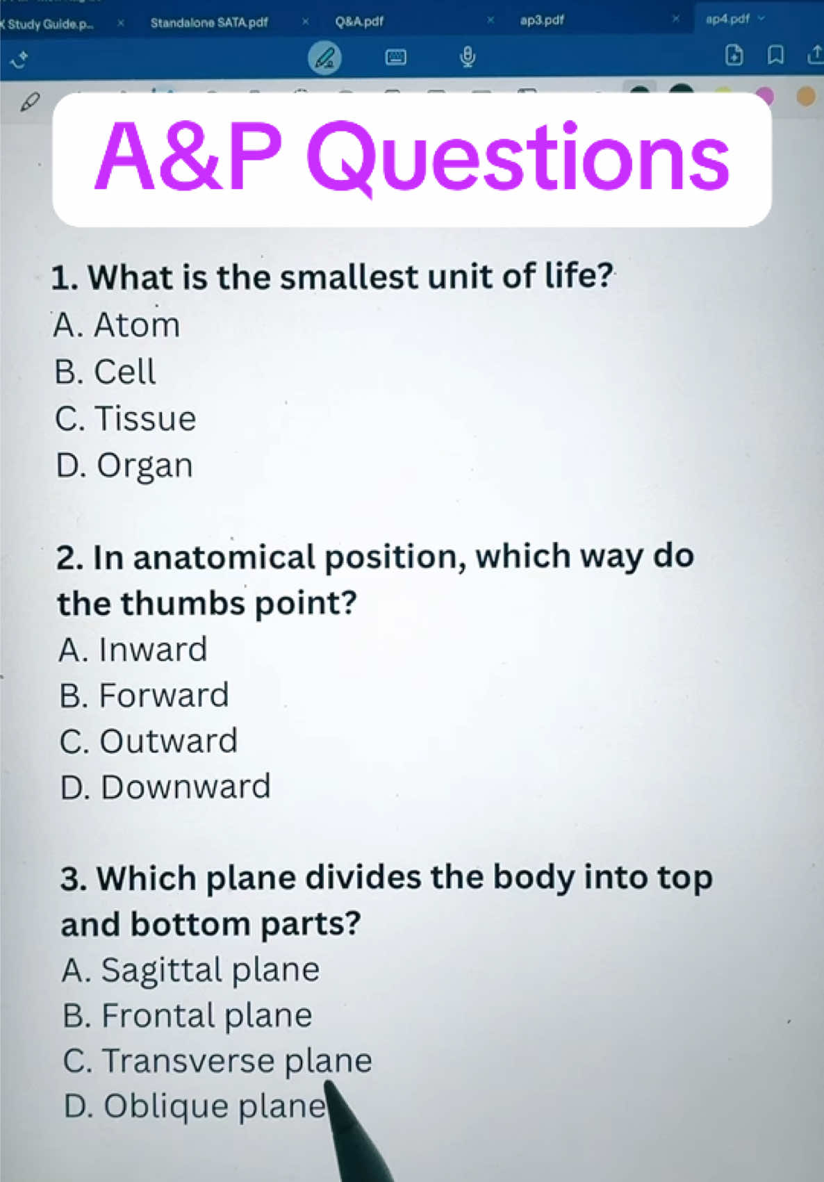 Prepping for the NCLEX, TEAS, or HESI? 📚 Test your knowledge of cells, planes, and body cavities with these A&P basics. Nursing students — drop your score below! 🩺 #NCLEXprep #TEASexam #HESIprep #nursingschool #anatomyandphysiology