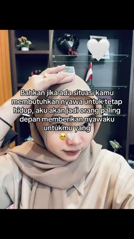 Hidup lebih lama untuk pasanganku, karena separuh bahkan hampir semua nyawaku udah melekat di kamu🥹🤍 #fyp 