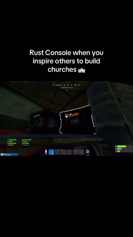 Rust Console when you inspire others to build churches…#Playrust #RustConsole #Playrustconsole #Rusttok #rustce 