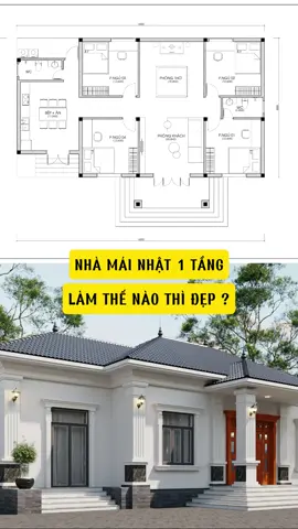 Các bác muốn kiểu nhà mái nhật 1 tầng như thế nào ? #nhadep #thietkenhadep #xaynha #nhagiare #dangnhadep 