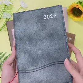 planner journal Year 2026 Notebook Planner Calendar Journal Planner Thickened Metalic Leather Cover Quality 25K-1125
