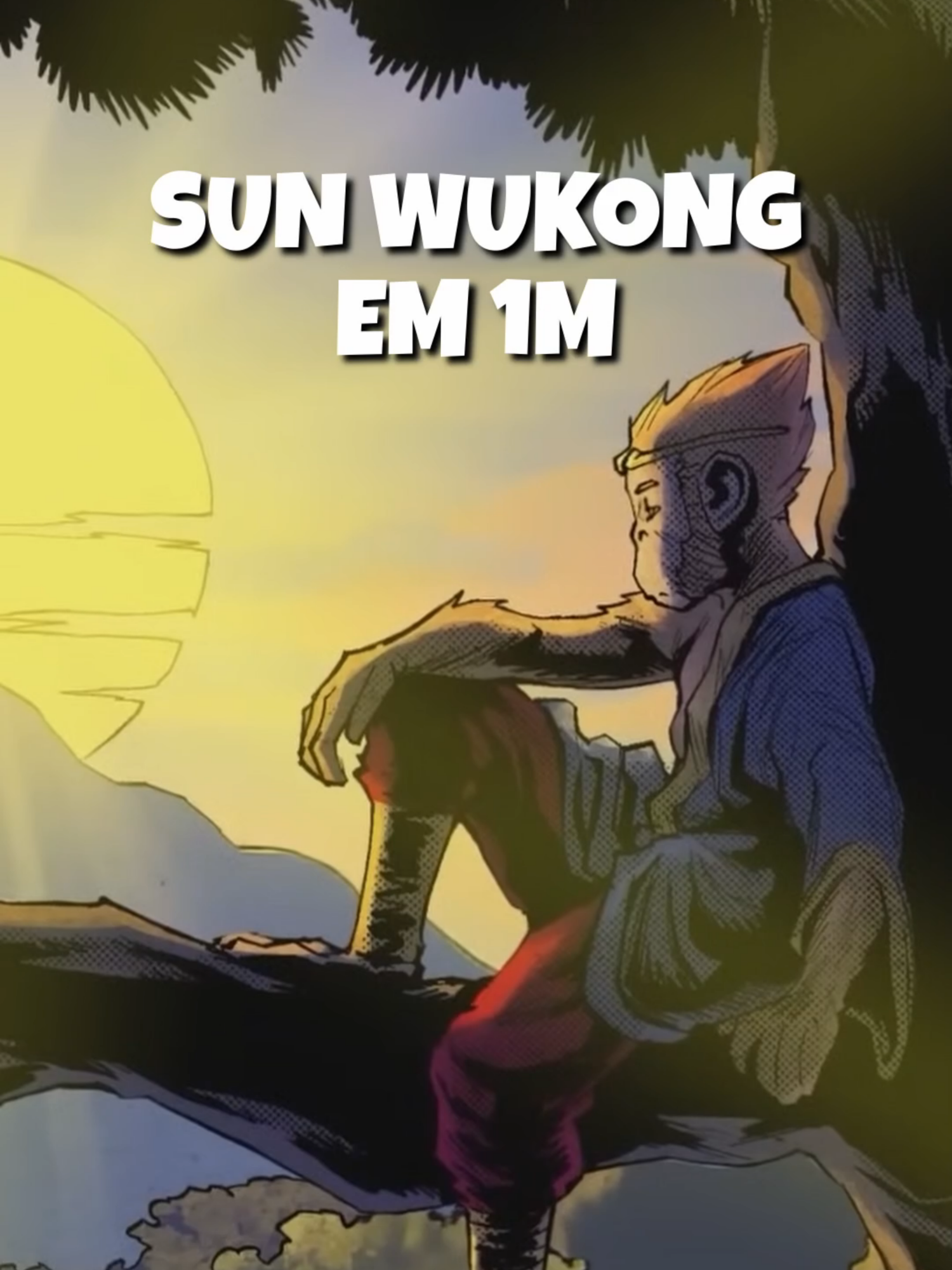 HISTÓRIA DE SUN WUKONG EM UM MINUTO #blackmythwukong #blackmyth #wukong #sunwukong