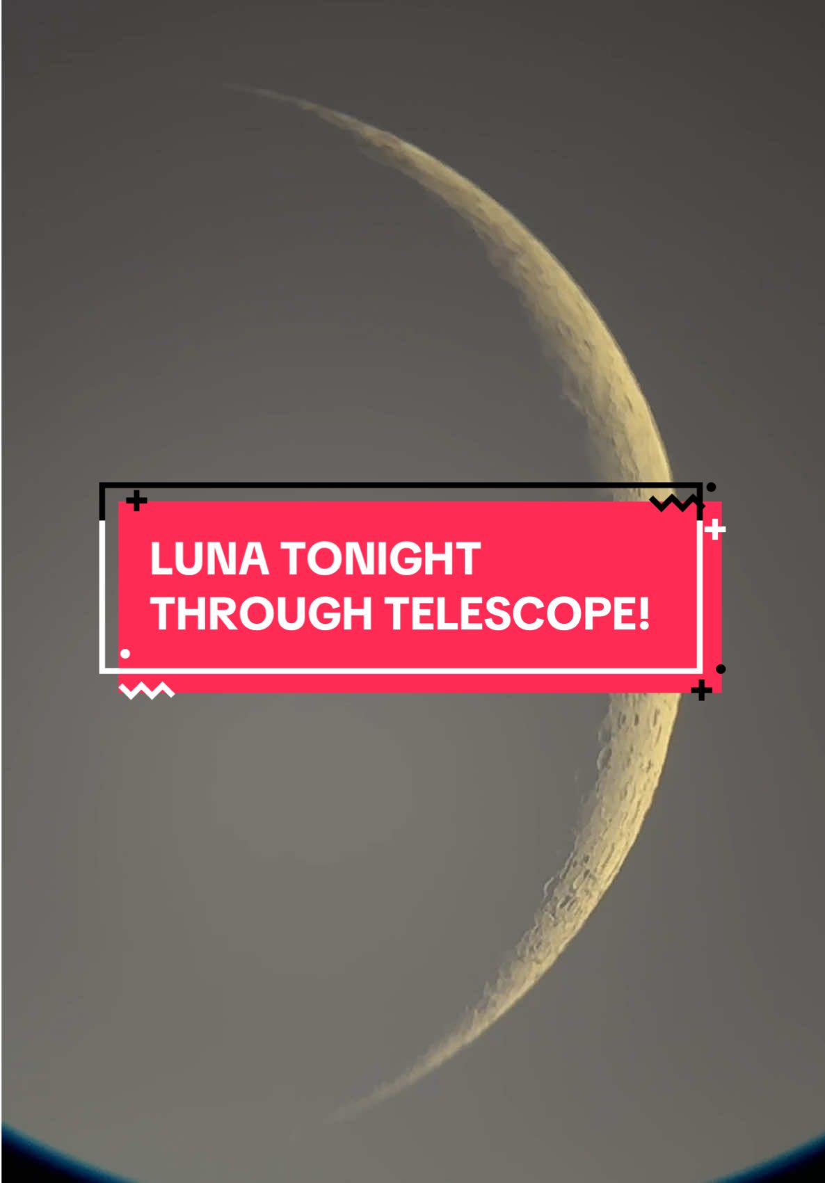 The Moon Tonight Through Telescope!  What is your favorite Phase of The Moon? #moon #Astronomy #telescope #blackmoon #TikTokLearningCampaign 