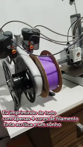 Imprimindo de tudo com apenas 4 cores de filamento, tinta e um sonho, mas logo logo vou ter uma coleção de cores.🙏 #geek  #impressora3d  #filament  #bambulab  #impressao3dbrasil 