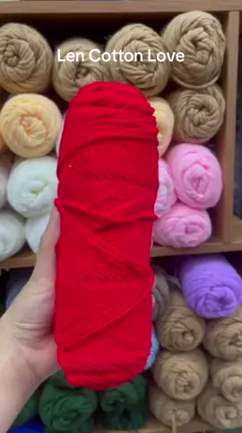 💥 Len cotton Love các tông màu đỏ hiện có tại shop😍😍#tiktokshop #cottonlove 
