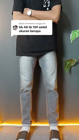 Membalas @ringgo_46 Ambil size S bosque  #jeans #celanajeans #celanajeanspanjangpria #jeansoutfit #jeansslimfit 