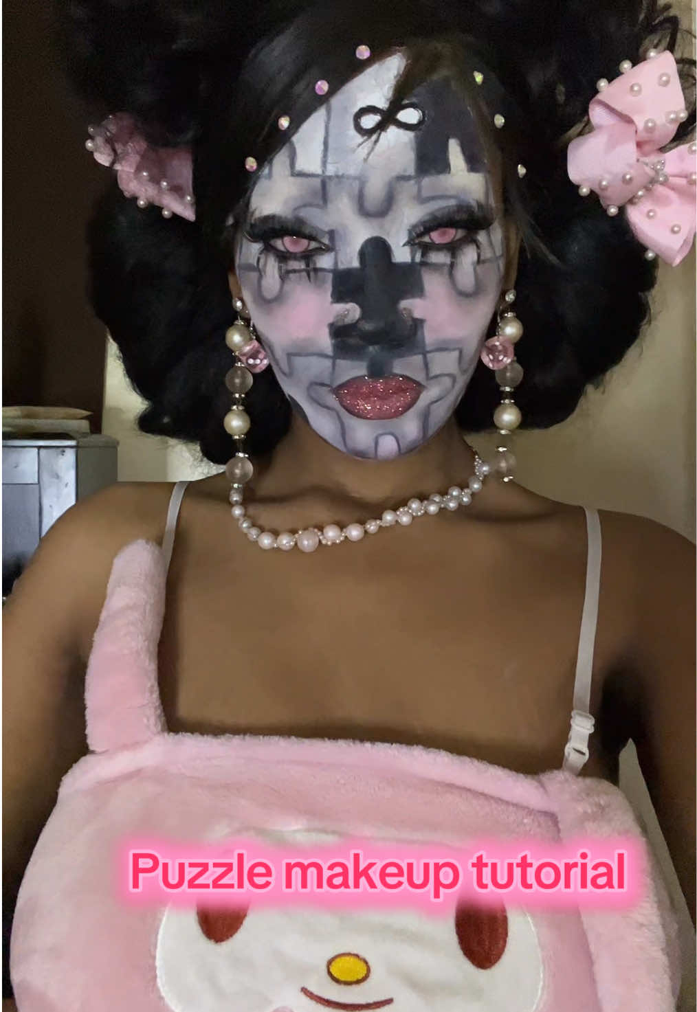 💕🧩@Morphe Cosmetics @TTDeye Colored Contact Lens (foggy pink lenses code:kaylaa520) @Judydoll_official(eyeliner) @UCANBE Official @Morphe 2 @Globe Boutique Store  ---Mike (lashes ) #fyp#creativemakeup#puzzlemakeup#foryou#makeuptutorial#MakeupRoutine#trending#preshowermakeup#uniquemakeup  