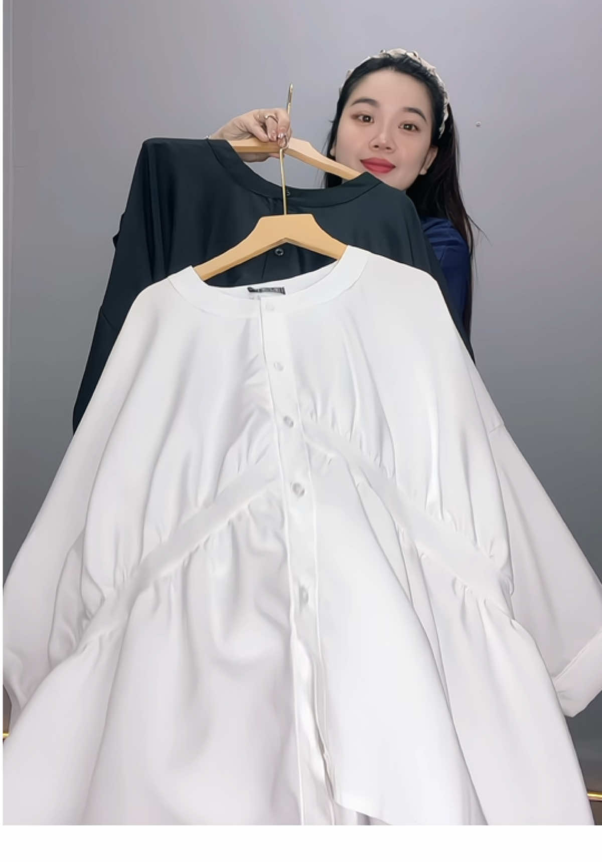 Áo sơ mi bigsize mới ra #ươc_duoc_len_xu_huong #conhobigsize #sơmi #chubbygirl #thoitrangbigsize 