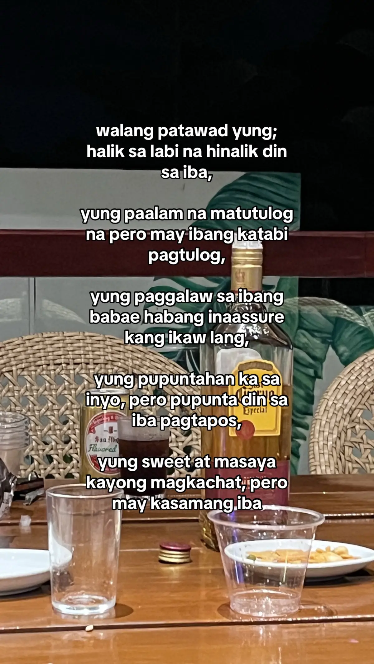 walang patawad yon! at ang sakit nun, pero dedma ka kasi nagpakashobet ka 🫢