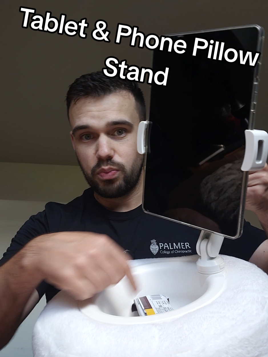 Stop breaking your neck for Netflix. This pillow tablet holder keeps your screen at the perfect angle so you can binge, read, or scroll hands-free without the pain. Cozy, functional, and made for every bed or couch setup. #TechNeckFix #TabletHolderPillow #NetflixAndChillSetup #HandsFreeWatching #TikTokMadeMeBuyIt
