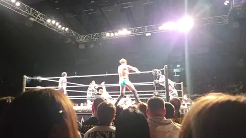 WWE last night with my son  #WWE #wrestling #fyp #cmpunk 