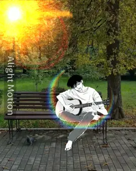 đánh đàn vào sáng sớm#gfxanime #chill #boy #edit 