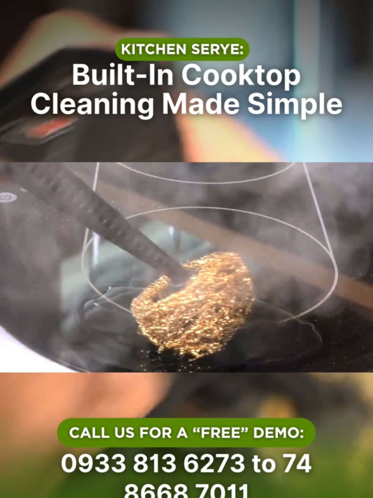 Quick and easy way to clean your built-in electric cooktop 💨✨ Thermostar Micro Steam Machine gets the job done without harsh chemicals. #ThermostarPhilippines #MicroSteamMachine #SteamCleaning #ChemicalFreeCleaning #KitchenCleaning
