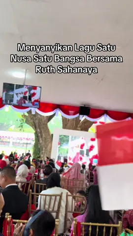 Seru bangett 👏🏻 #hutri80indonesia🇮🇩 #17agustus #indonesiamerdeka #RuthSahanaya #upacarapenurunanbendera 