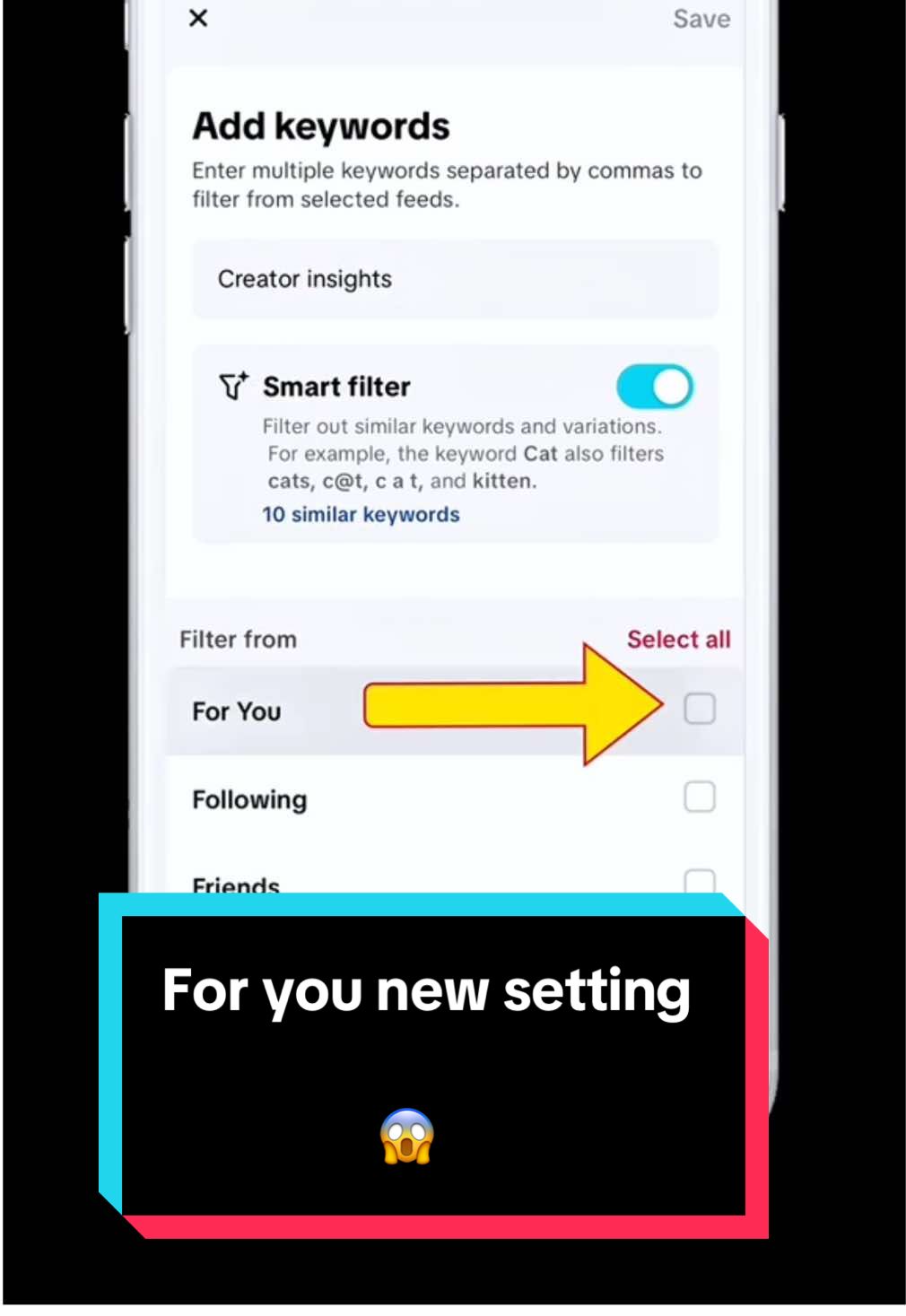 New for you setting ✅ #creatorinsights, #trending2025, #creativity, #internettrends,  #creatorsearchinsights 