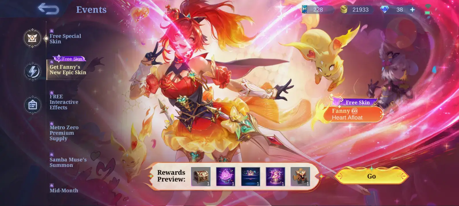 MLbb New skin Fanny Too give Free 