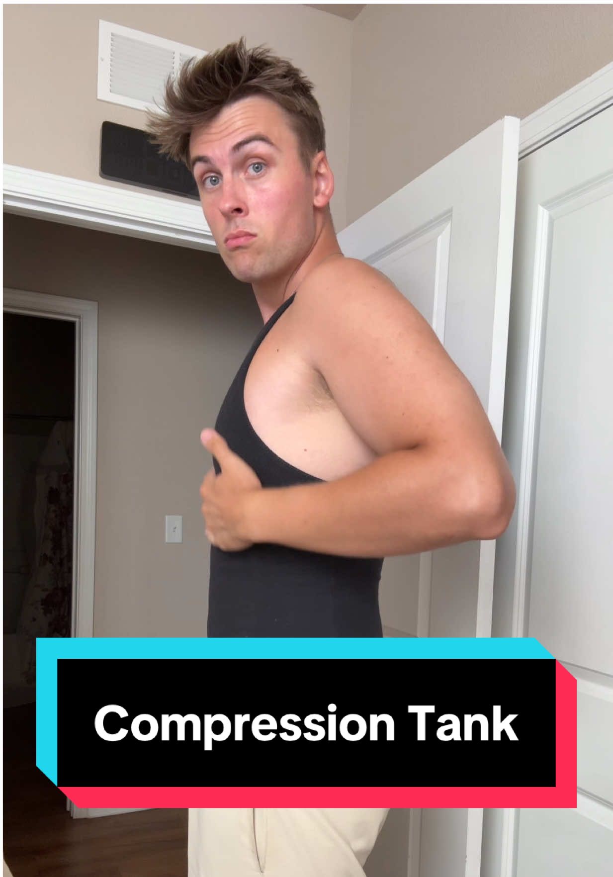 These Ekko beaters are cotton spandex workout tanks that also provide compression #compressiontank #ekkobeaters #mensshapewear #menstanktops #sportswear 