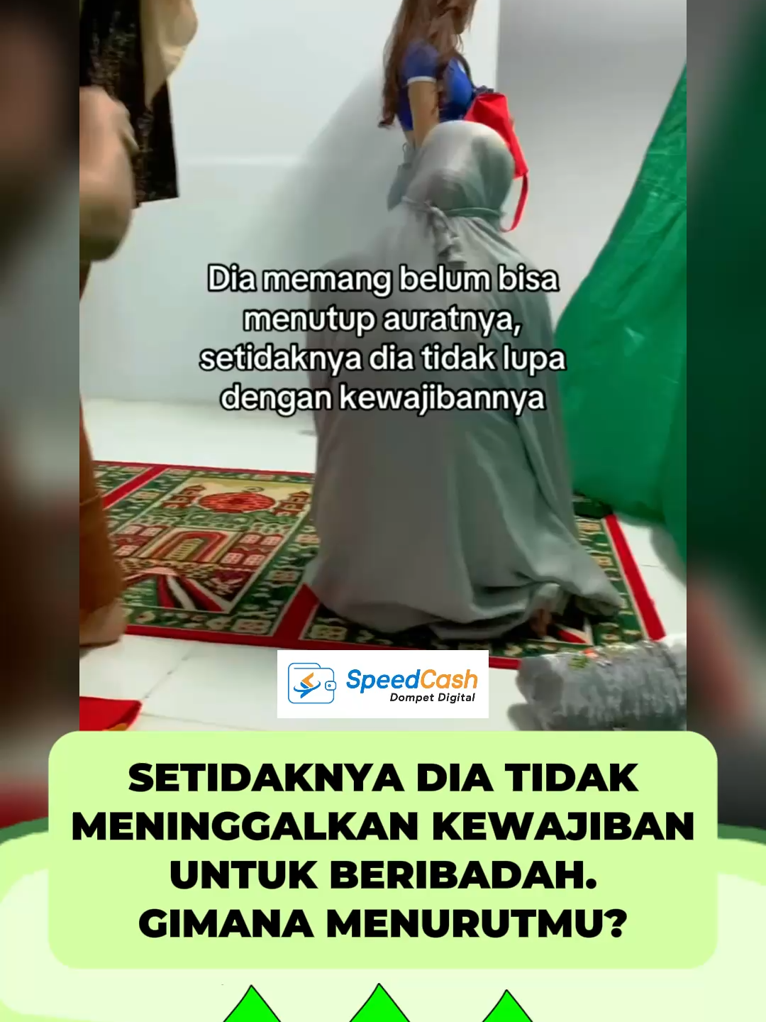 pekerjaan yang membuat busananya gitu, tapi tidak lupa kewajibannya - SpeedCash sc: premvuan #spg #sholat #baju #croptop #berita #info #fyp #ForYou #viral #trending #videolucu #videoviral #gosip #gossip #speedcash