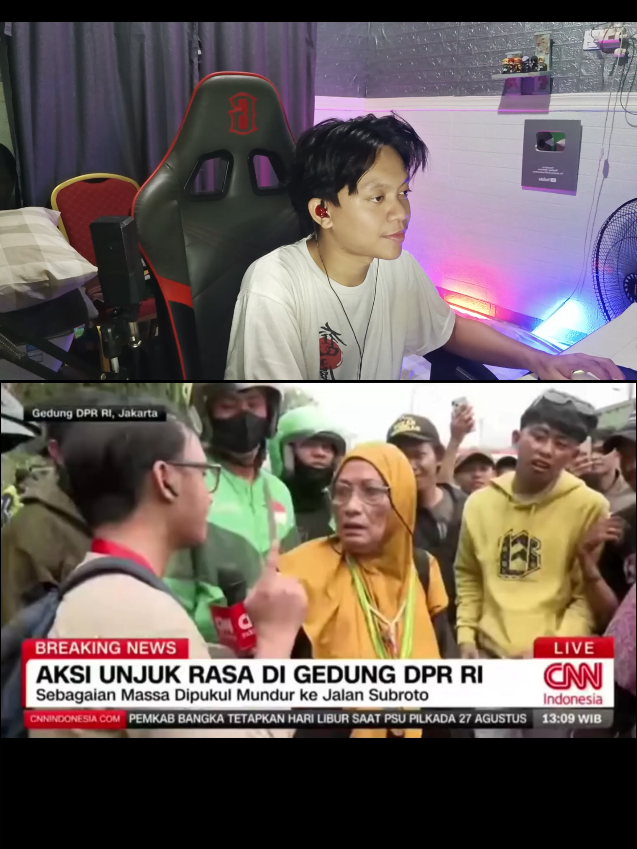 kerjanya apa tadi pak?😭😭 #memestik #reaction #royhannulazka