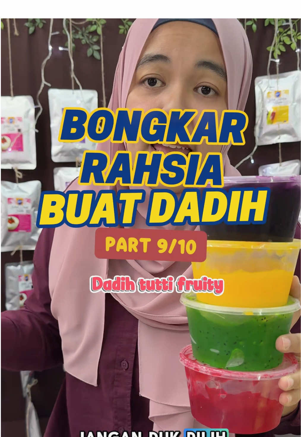 Dadih tutty frutti ni memang ramai yang suka🥰 hampa suka dak? #marissabrand #sapotlokal #dadih 