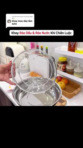 Trả lời @Diệu Nga Nè✨ khay lọc dầu lọc nước #donhabep #dungcunauan #giadungbep 