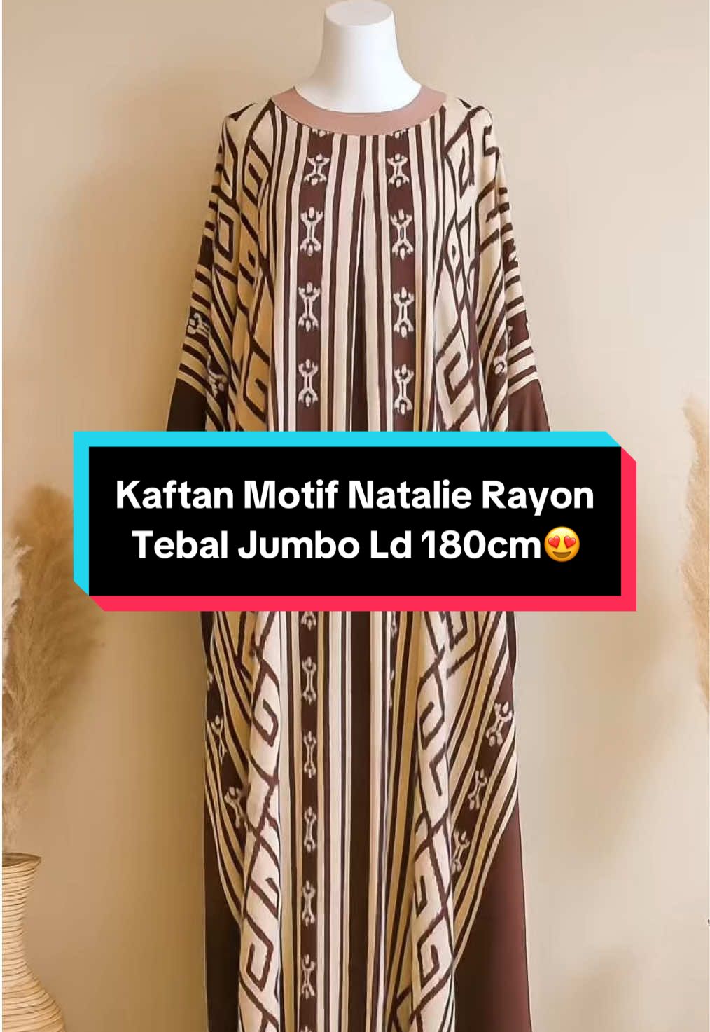 Kaftan Motif Natalie Rayon Tebal Jumbo Ld 180cm😍 #kaftanviral #kaftan #bajuwanita #affiliatemarketing #fypシ゚viral 