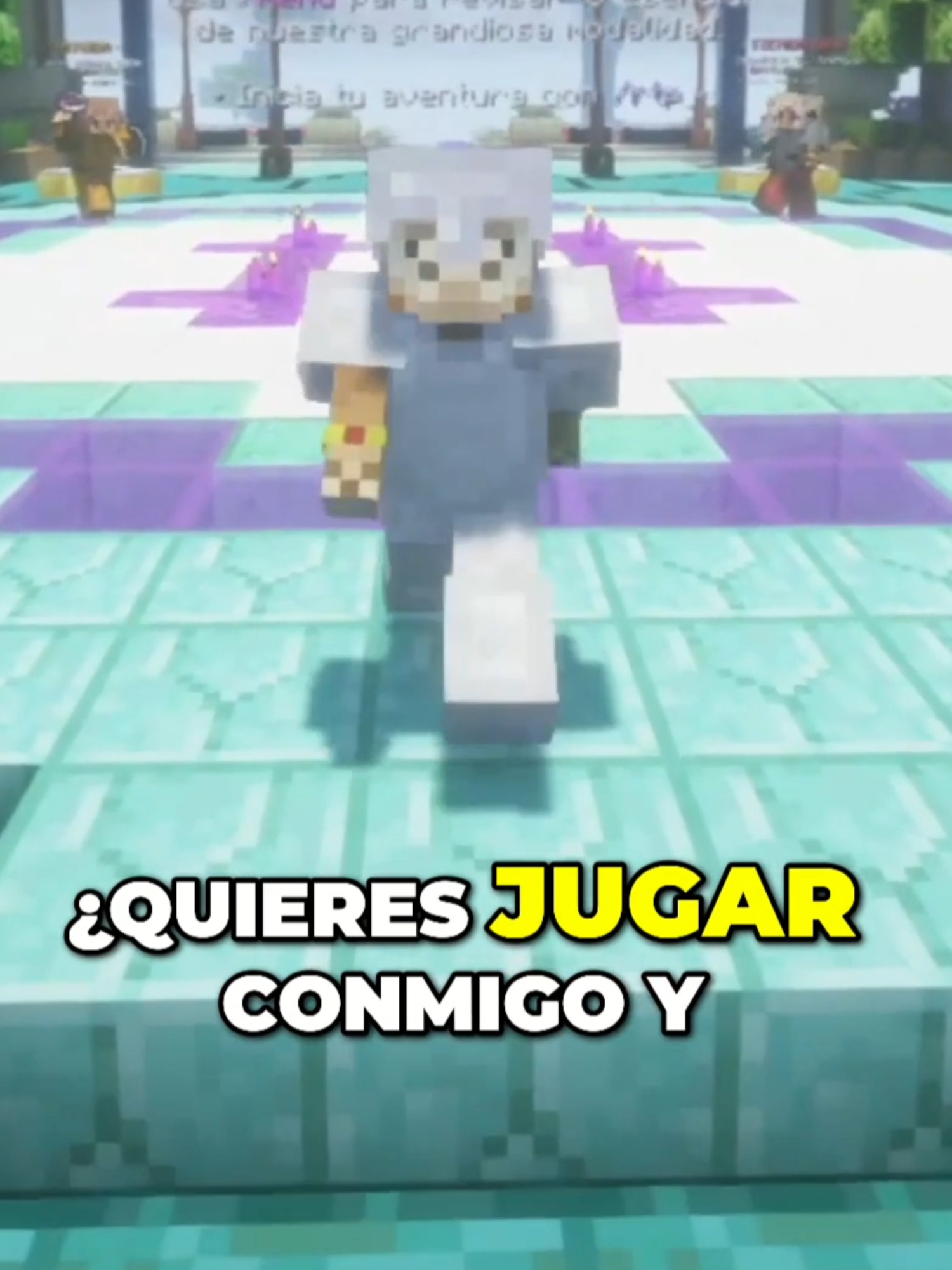 JUEGA CONMIGO EN LIVE! 💙 #Minecraft #minecraftmemes