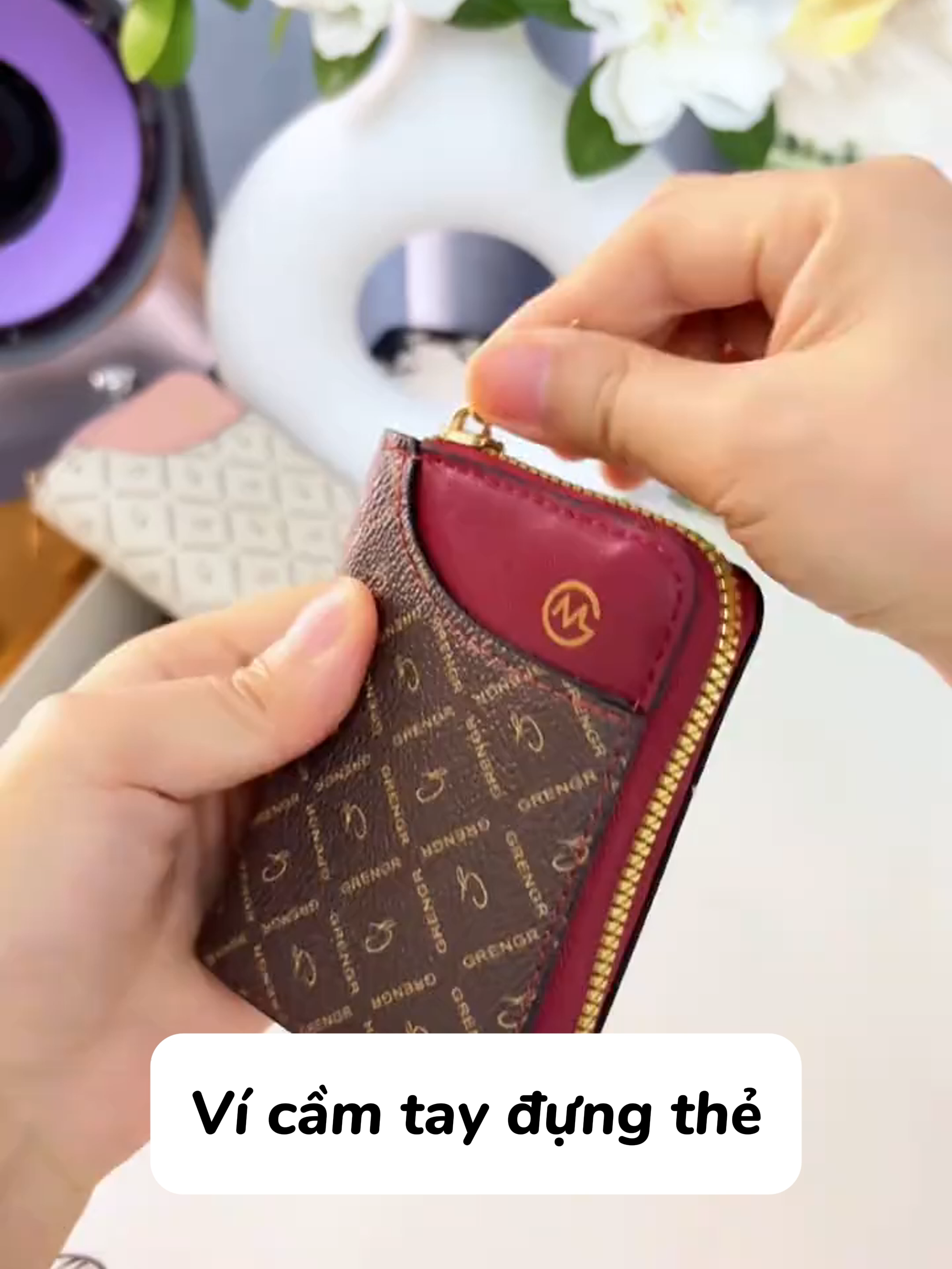 Ví cầm tay đựng thẻ #khoaireview #phukiennu #vicamtay #vicamtaynu #vicamtaydungthe