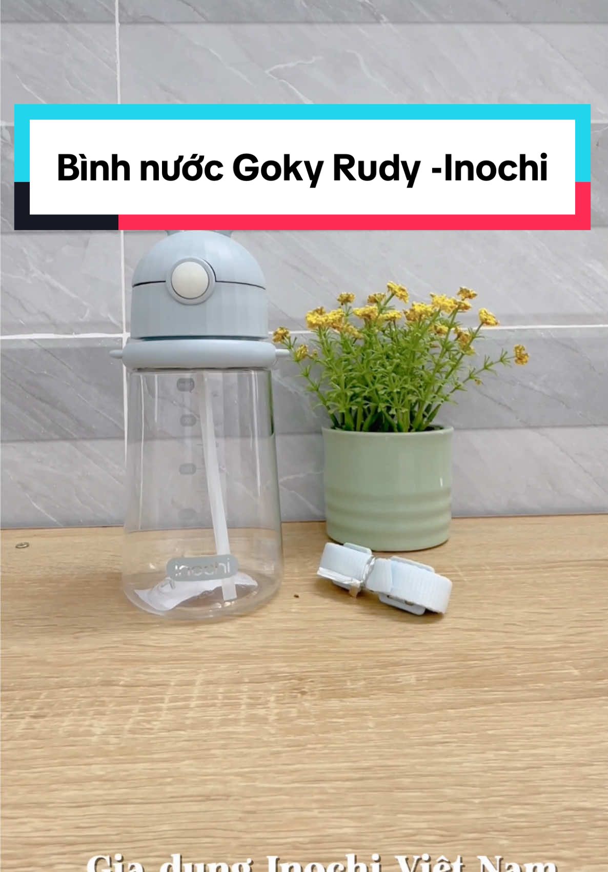 Bình nước đáng yêu Goky rudy #inochi #binhnuoc #binhnuocchobe #giadungtienich #giadung 