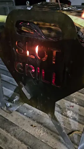 Slot Grill collapsible barbecue grill cooking supper tonight on the Polaris Ranger! #SlotGrill #fyp #MadeInUSA #TexasMade #BBQGrill 