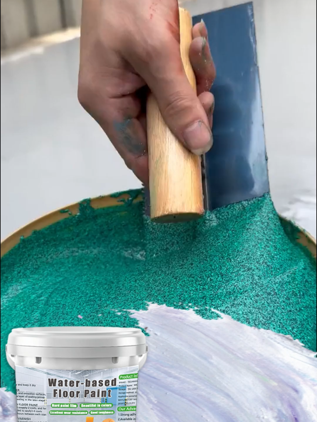 Cat lantai yang lebih praktis dibanding ubin ada di sini#cat #catlantai #catlantaiepoxy #catepoxy #catlantaipasir #catteksturpasir #termurah #promosi