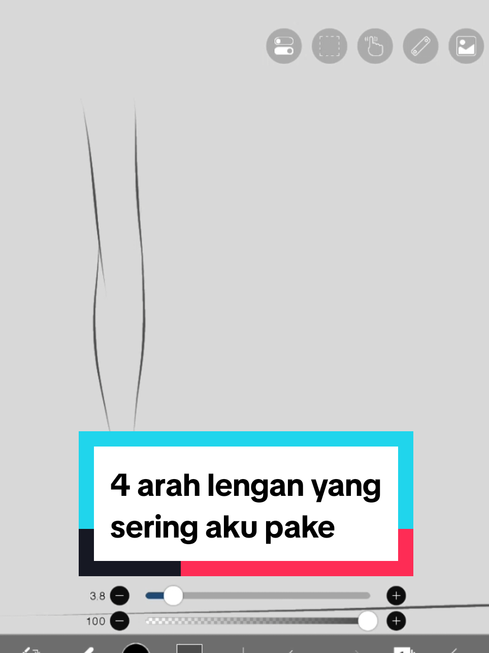 4 arah lengan yang sering aku pake dan rumusnya selalu sama lengan atas lebih sedikit besar dari pada lengan kecil #anatomi #asmr #ibispaintx #girlcharacter #speedpaint 