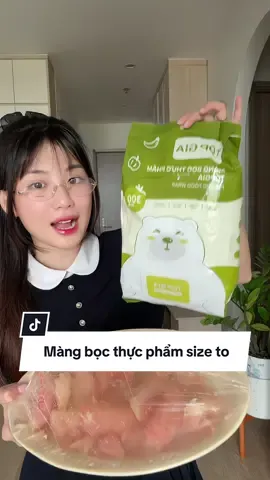 Em này bọc tô chậu hay đĩa to thoải mái luôn nha các bác #hoaihayho #reviewdogiadung #mangbocthucpham #mangbocthucphamgau #mangbocthucphamtopgia 