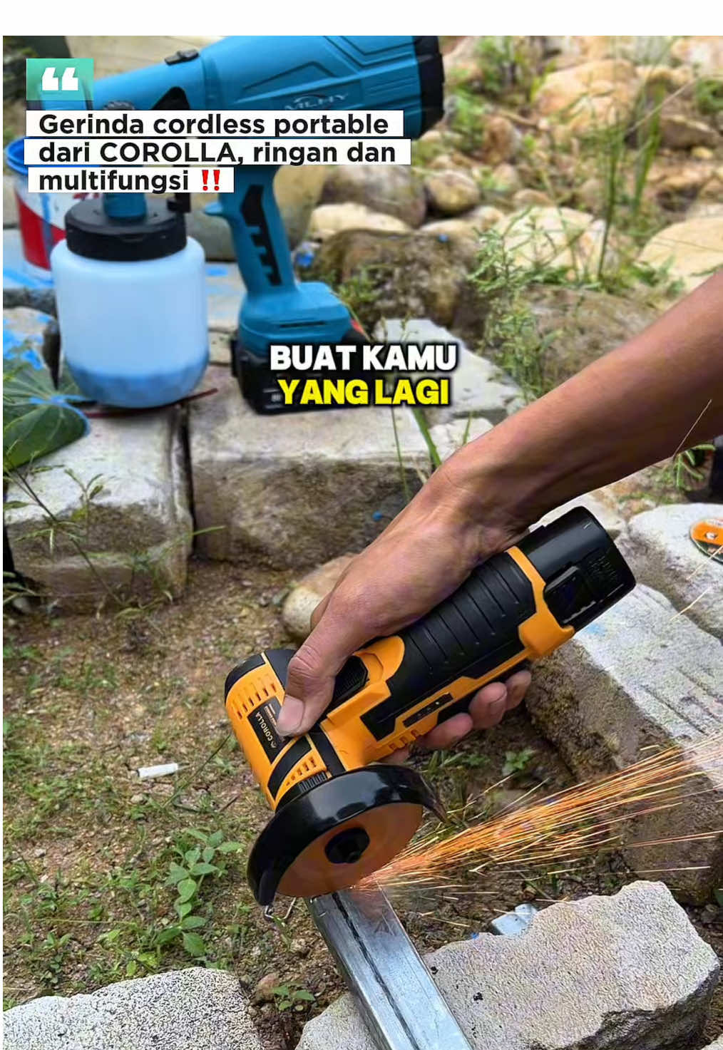 Gerinda portable COROLLA, tangguh dan multifungsi!! #gerindaportable #gerinda #gerindacorolla #gerindacordless #gerindamini 