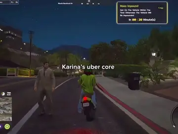 Karina’s Uber with Jojo “nagtago sa bag sa sobrang sarap ng fudgee barr” @Karina ✨ #minkmink #gtav #roleplay #fyp 