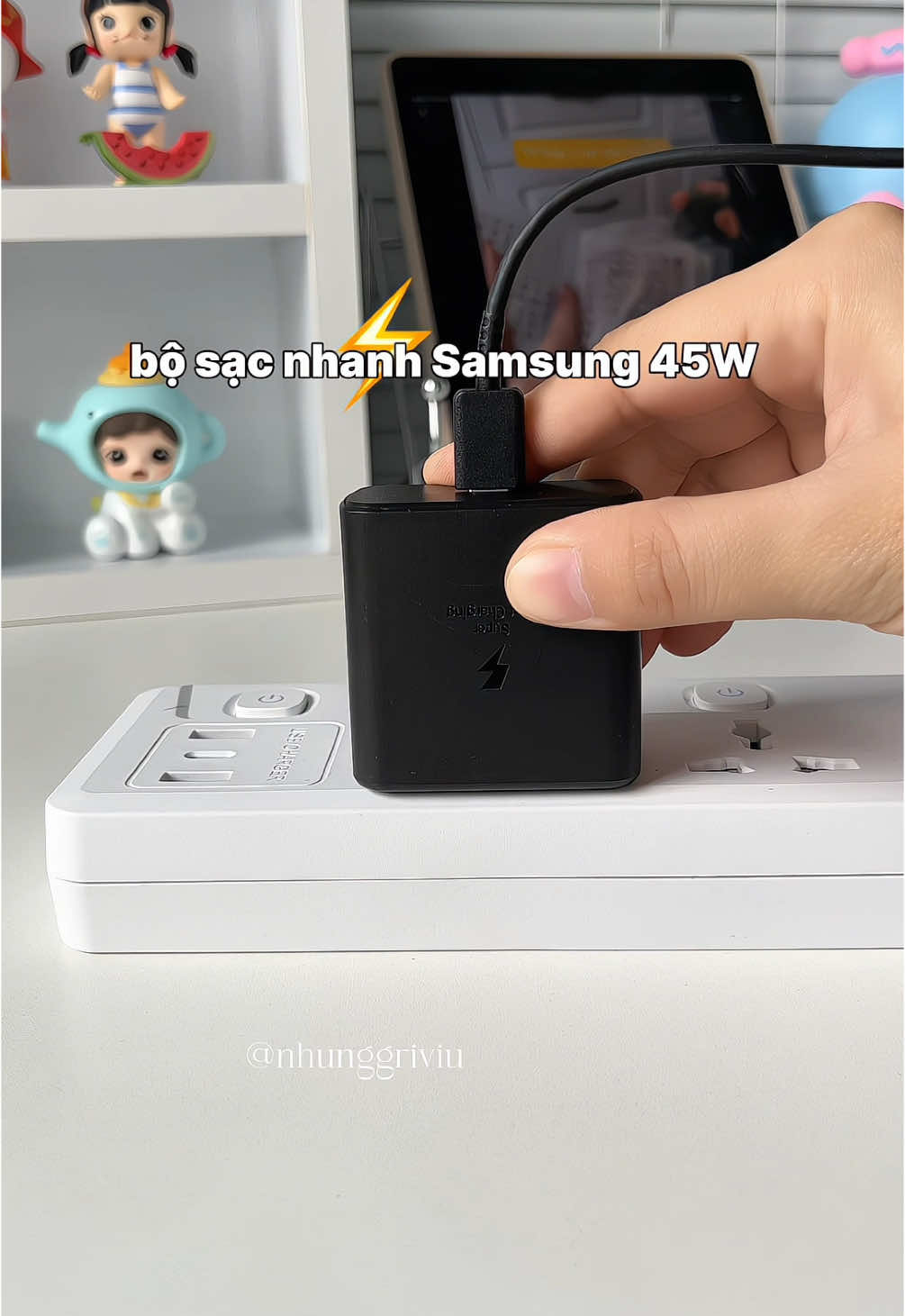 Bộ cáp sạc dành riêng cho thiết bị Samsung ⚡️ 🪫 🔋 #PD45W #Sacnhanh #samsung #fastcharging #cusacsamsung #xuhuong #fyp 