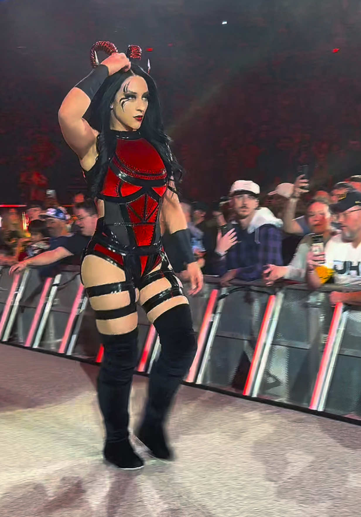 Stephanie Vaquer 2025 Entrance & Elimination at Royal Rumble in Indianapolis 😈 + shares a moment with Iyo Sky . . #WWE #stephanievaquer #RoyalRumble #mondaynightraw #iyosky