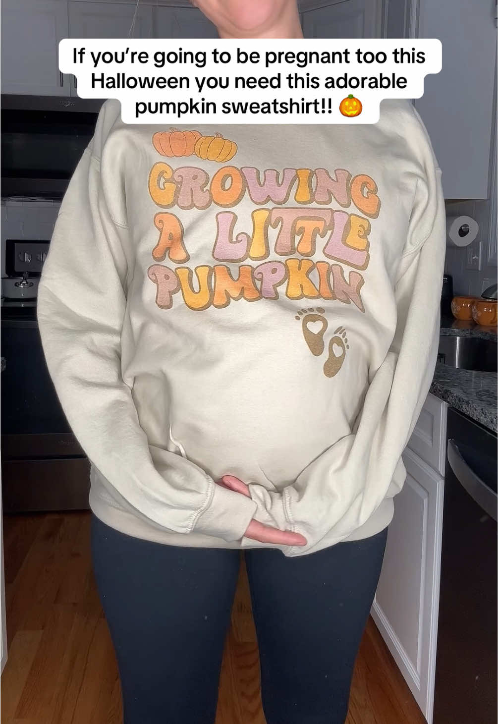 Pregnant mamas! How cute is this Halloween sweatshirt?! I love it! Grab one before they sell out 🧡 #halloweensweatshirt #pregnanthalloweencostume #halloweenshirt #halloweenlook #halloween2025 