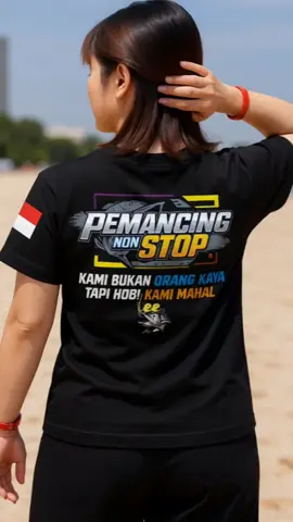 Kaos Pemancing Non Stop Kami bukan Orang kaya tapi hobi kami mahal #bajumurah #bajudistro #promomakangajian #kaostshirt #kaosmancing 