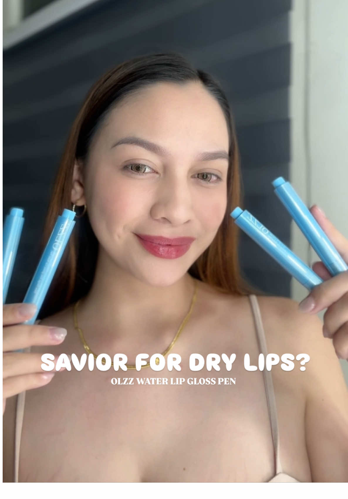 Savior for dry lips??🤔 #olzz #olzzbeauty #makeup #foryoupage #lipstick 