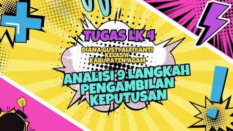 Modul 3 Entrepreneur dalam Kepemimpinan Sekolah. LK4 Sembilan Langkah Pengamnilan dan Pengujian Keputusan #LK4Sembilanlangkahpengambilandanpengujiankeputusan#modul3entrepreneurdalamkepemimpinansekolah#BCKS