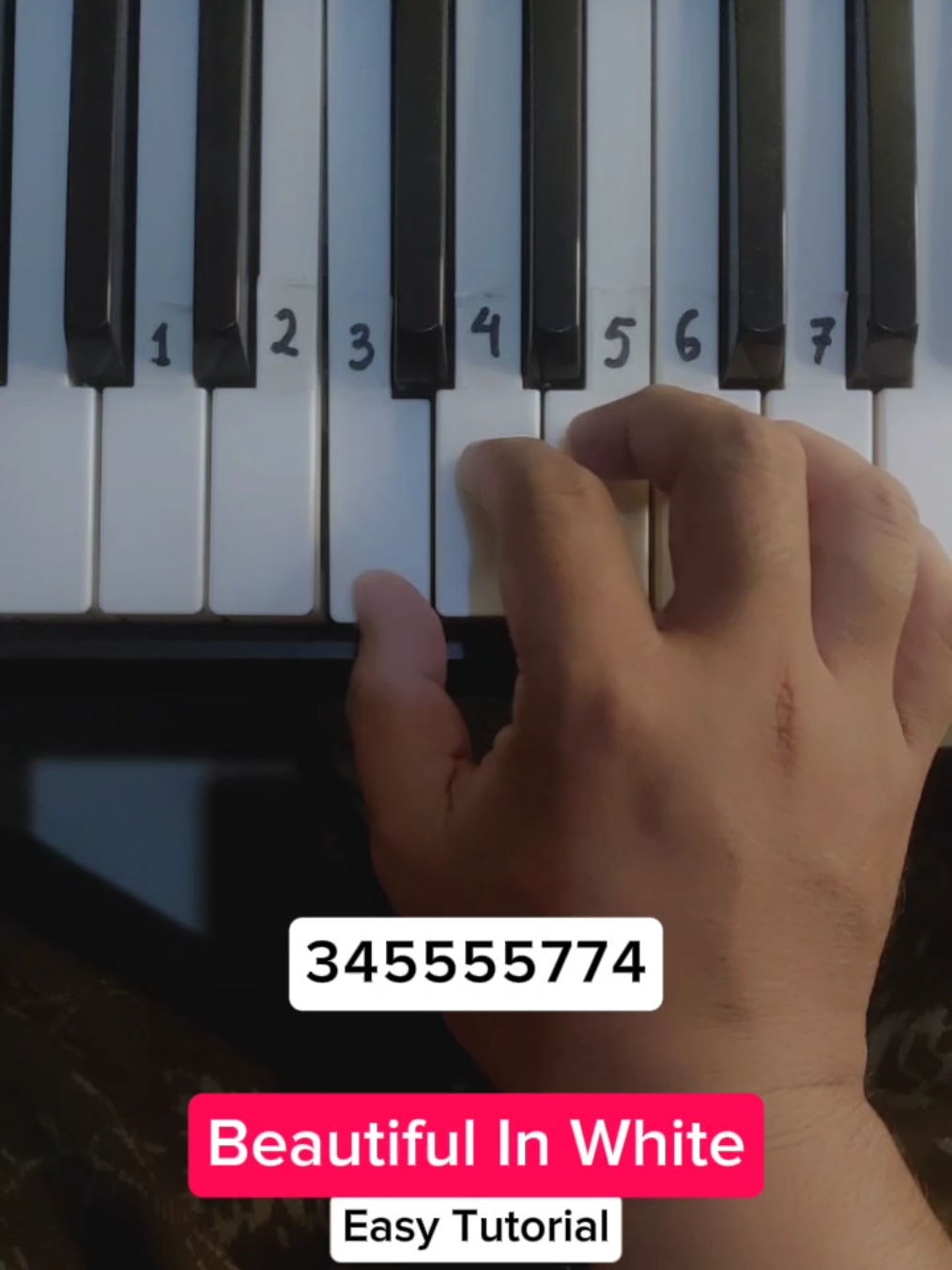 Beautiful In White - Shane Filan (Easy Piano Tutorial) #pianotutorial #easypiano #pianolesson #pianocover 