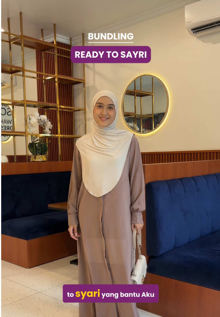 Udah ga pusing lagi nentuin outfit kalau mau pergi, karena udah ada Bundling ready to syari yang buat praktis tapi tetap stylish😍🥰 Cek keranjang kuning untuk lihat varian warna lainnya😍 #bundlinggamis #gamisbestseller #gamisharian #outfitmuslimah #outfitideas 