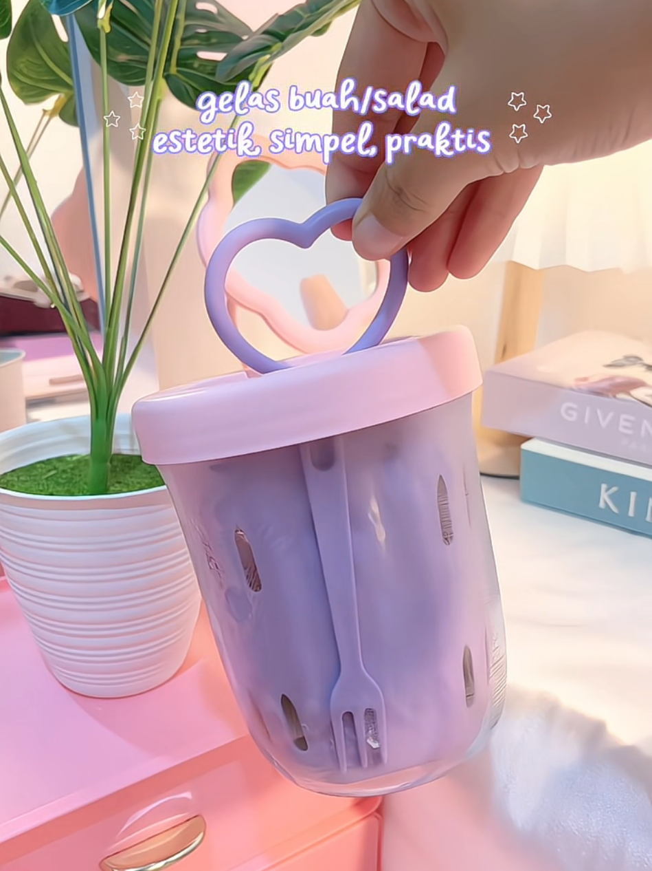gelas salad/buah gemoy ✨ #rekomendasi #yesall  #tempatbuah #wadahbuah #gelassalad 