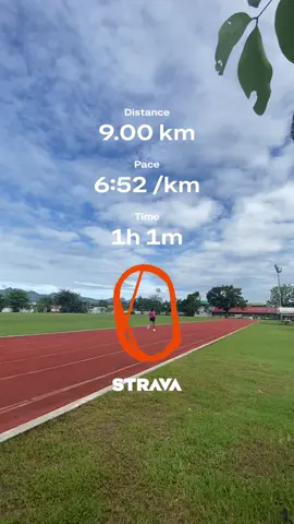 Feeling hahahhaha forda hingal naman sha 🤪 #strava #jogging #oval #beginner #Running 