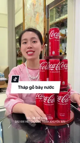 Tháp gỗ bày nước tiện và đẹp quá #thapgobaynuocngot #thapnuoctailoc #ngocngannga #nnnthapgobaynuoc 