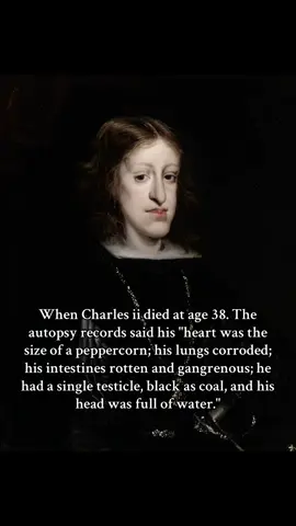 that’s crazy….😳 #charlesiiofspain #History #disturbing #historyfacts #dontflopシ 