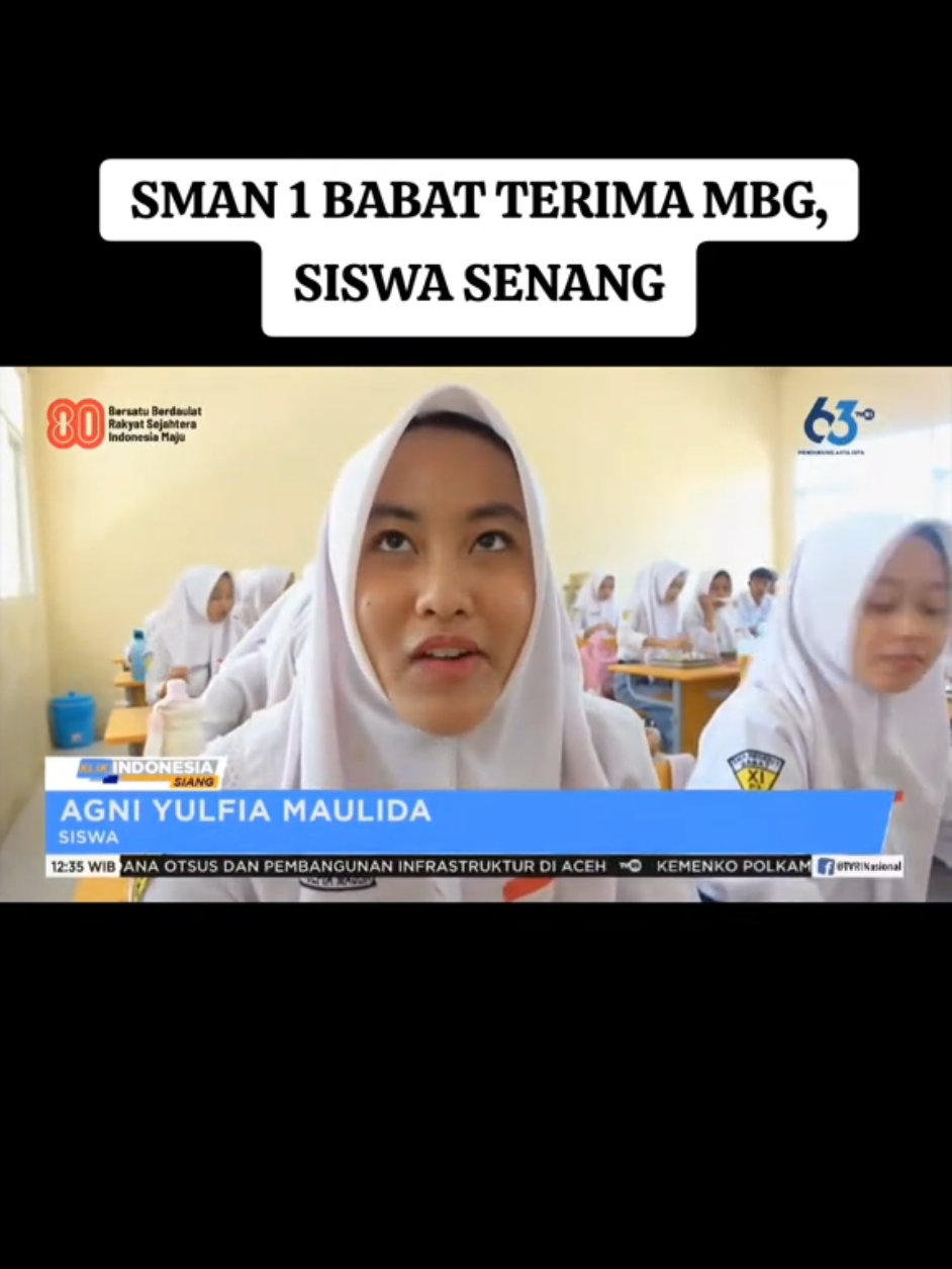 PROGRAM MAKAN BERGIZI GRATIS DI LAMONGAN JAWA TIMUR SEMAKIN MELUAS. RIBUAN SISWA DI WILAYAH BARAT KABUPATEN LAMONGAN SEPERTI SMA NEGERI 1 BABAT AKHIRNYA MENERIMA MANFAAT PROGRAM MBG SECARA PERDANA. PARA SISWA MENGAKU SENANG DAN TERBANTU KARENA MENGHEMAT UANG SAKU MEREKA. #programmbg #mbg #makanbergizigratis #lamongan #smanegeri1babat #sman1babat 